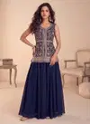 Kb 3318 And 3319 Georgette With Embroidery Work Readymade Suits Wholesale Clothing Suppliers In India